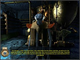 W takim razie skieruj się do windy i udaj się na poziom trzeci od góry (ten, na którym znajduje się kuchnia) - SIEDZIBA SELENITÓW cz.3 | Journey to the Moon Podróż na Księżyc - Journey to the Moon: Podróż na Księżyc - poradnik do gry