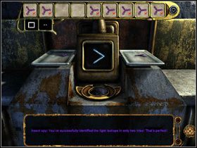 Aby wydzielić izotopy w dwóch ruchach, weź trzy izotopy z lewej strony i umieść je na szali, kolejne trzy połóż na kolejnej szali - SIEDZIBA SELENITÓW - Laboratorium, cz. 2 - Journey to the Moon: Podróż na Księżyc - poradnik do gry