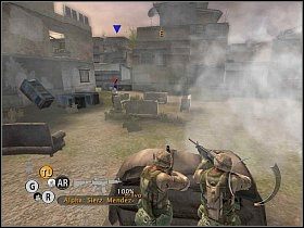 Zacznij kierować się na północ, aż do małego przejścia, obstawionego przez przeciwników - Misja 1 - Rozkaz wymarszu - Full Spectrum Warrior: Ten Hammers - poradnik do gry