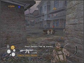 Podejdź do narożnika wychodzącego na północną ulicę - Misja 10 - Złamani ludzie - Full Spectrum Warrior: Ten Hammers - poradnik do gry