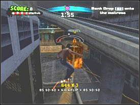 Zaczep Boona który jest na dachu komisariatu policji - East LA #1 | Story mode | Tony Hawks American Wasteland - Tony Hawks American Wasteland - poradnik do gry