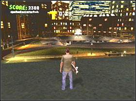 T - Nad brązową rampą naprzeciw reklamy Nokia - Mineapolis | Classic mode | Tony Hawks American Wasteland - Tony Hawks American Wasteland - poradnik do gry