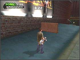 Niedaleko parasola pod bilboardem Neversoft - Mineapolis | Classic mode | Tony Hawks American Wasteland - Tony Hawks American Wasteland - poradnik do gry