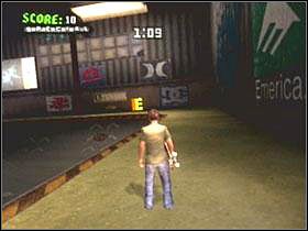 E - Przy wysokiej poręczy na prawo od startu - Chicago | Classic mode | Tony Hawks American Wasteland - Tony Hawks American Wasteland - poradnik do gry