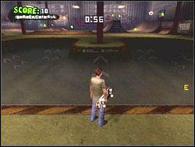 Wykonaj backflipa [KP + S, S (O+dół+dół)] przez garb w basenie - Chicago | Classic mode | Tony Hawks American Wasteland - Tony Hawks American Wasteland - poradnik do gry