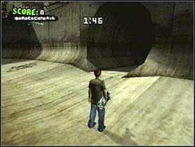 T - W tunelu w dużym kanale - Ruins | Classic mode | Tony Hawks American Wasteland - Tony Hawks American Wasteland - poradnik do gry