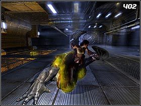 Wznów ostrzał, aby doprowadzić żywotność stwora do poprzedniego stanu - [Solucja] Resolutions | Prey - Prey (2006) - poradnik do gry