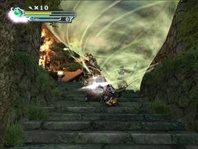 Efekt tornada wywołany strategicznym użyciem broni z mocą wiatru! - Świątynia Honnoji - Japonia | Onimusha 3 Demon Siege - Onimusha 3: Demon Siege - poradnik do gry