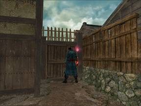 Te drzwi prowadzą w obejście kuźni. - Sakai City, Senchu- Japonia cz.2 | Onimusha 3 Demon Siege - Onimusha 3: Demon Siege - poradnik do gry