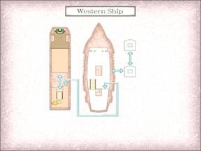 Mapa statku. - Sakai City, Senchu- Japonia cz.4 | Onimusha 3 Demon Siege - Onimusha 3: Demon Siege - poradnik do gry