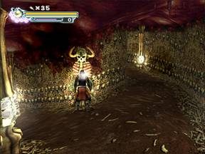 Rozwidlenie korytarza ze schowkiem. - Podziemia Katedry Notre Dame - Paryż cz.3 | Onimusha 3 Demon Siege - Onimusha 3: Demon Siege - poradnik do gry