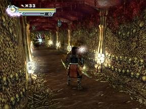 Gracze! Bądźcie uważni! Pod sklepieniem są cele dla Waszych łuków! - Podziemia Katedry Notre Dame - Paryż cz.3 | Onimusha 3 Demon Siege - Onimusha 3: Demon Siege - poradnik do gry