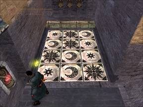 Oko bestii osadzamy w miejscu do tego przeznaczonym i rozpoczyna się trzyczęściowa zagadka. - Mont-Saint-Michel - Francja cz.3 | Onimusha 3 Demon Siege - Onimusha 3: Demon Siege - poradnik do gry