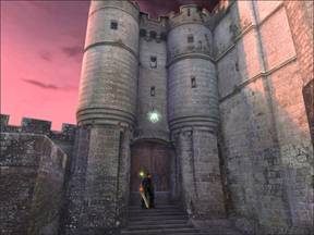 Bramą na dole wychodzimy na zewnątrz i kolejnym Firefly podróżujemy w górę. - Mont-Saint-Michel - Francja cz.4 | Onimusha 3 Demon Siege - Onimusha 3: Demon Siege - poradnik do gry