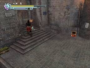 Ruszamy szybko w górę, eliminując kolejnych wrogów. - Mont-Saint-Michel - Francja cz.4 | Onimusha 3 Demon Siege - Onimusha 3: Demon Siege - poradnik do gry