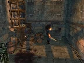 Na podłodze coś lśni. To sadzonka Genma Plant. Przyda się, (tak myślę) i to już niebawem. - Mont-Saint-Michel - Francja cz.6 | Onimusha 3 Demon Siege - Onimusha 3: Demon Siege - poradnik do gry