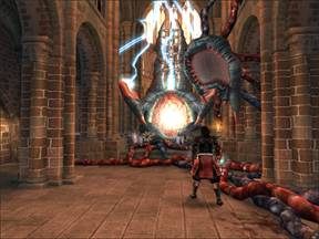 Dziwaczna maszyna wypełniała sobą prawie cały monastyr. - Mont-Saint-Michel - Francja cz.7 | Onimusha 3 Demon Siege - Onimusha 3: Demon Siege - poradnik do gry