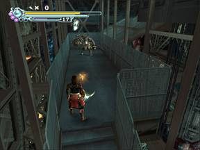 Kolejny przeciwnik na drodze do poszukiwanego Nobunagi. Nie wygląda na intelektualistę. - Wieża Eiffla - Paryż cz.2 | Onimusha 3 Demon Siege - Onimusha 3: Demon Siege - poradnik do gry