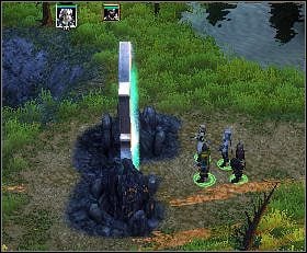 Skieruj się maksymalnie na zachód, do portalu, który przeniesie Cię do Sevenkeeps (19) - Nightsong and the Message for the King - Rushwater Downs (3) | Threatened Homelands - Spellforce 2: Czas Mrocznych Wojen - poradnik do gry