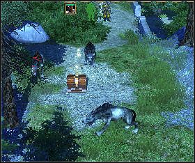 Priest Galius stoi niedaleko, porozmawiaj z nim - The Catapults of Underhall - Sevenkeeps (2) (1) | Threatened Homelands - Spellforce 2: Czas Mrocznych Wojen - poradnik do gry