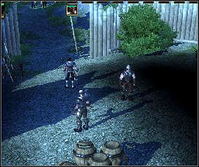 W południowo - zachodnim rogu mapy znajduje się obóz rabusiów (16), którzy okradli Flanna Gondersena - The Bows of Dun Mora - Sevenkeeps (3) (1) | Threatened Homelands - Spellforce 2: Czas Mrocznych Wojen - poradnik do gry