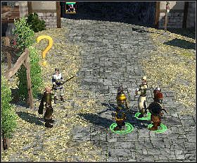 Naprzeciw portalu stoi zarządca (7), porozmawiaj z nim - The Catapults of Underhall - Westguard (1) | Threatened Homelands - Spellforce 2: Czas Mrocznych Wojen - poradnik do gry