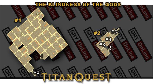 Po dotarciu do bramy [#3] przygotuj się na starcie, gdyż zaraz za nią czeka na Ciebie wielki robak [#4] - [Main Quest] The Blindness of the Gods | Solucja Titan Quest - Titan Quest - poradnik do gry
