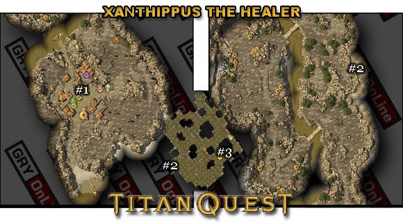 Dotarłszy na teren wioski Herakleion (Village of Herakleion), będziesz mieć możliwość zdobycia nowego zlecenia, a przydzieli Ci je, stojący w centrum Hippocoon [#1] - [Side Quests] KNOSSOS | Solucja Titan Quest - Titan Quest - poradnik do gry