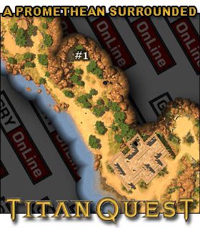 Tuż za zniszczoną świątynią Ptah (Temple of Ptah) na terenie Lower Nile dojdzie do pewnej scenki (bez zmiany kamery czy wyłączenia sterowania) - [Side Quests] LOWER NILE | Solucja Titan Quest - Titan Quest - poradnik do gry