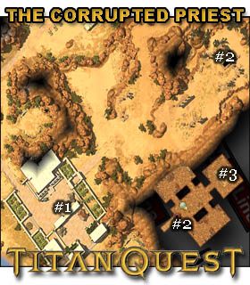 Będąc na terenie świątyni Seti (Temple of Seti), zagadaj do znajdującego się w centrum Amen-nahte [#1] , który poprosi Cię o zabicie duchownego - [Side Quests] THEBES | Solucja Titan Quest - Titan Quest - poradnik do gry