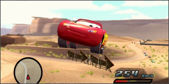 Loty koszące na wysokości chmur nagradzane są specjalnym ujęciem. - Wyścigi cz.2 | Auta - Auta - poradnik do gry