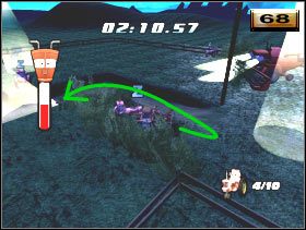 Omiń zarośla, po czym odwróć się na pięcie i rusz naprzód z kopyta (67) - [Minigry] Przewracanie traktorów - Poziom 8 | Auta - Auta - poradnik do gry