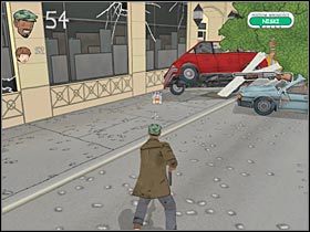 Możesz już skierować się w stronę gostka oznaczonego charakterystyczną, żółtą strzałką (#1) - Deszcz meteorów (1) | Etap 4 | Bad Day LA - Bad Day L.A. - poradnik do gry