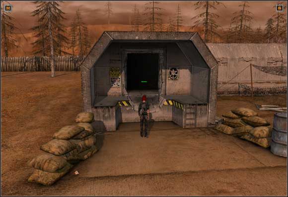 Mała bomba i wejście do bunkra stoi otworem. - 5. Wioska Bowie | The Fall Last Days of Gaia - The Fall: Last Days of Gaia - poradnik do gry