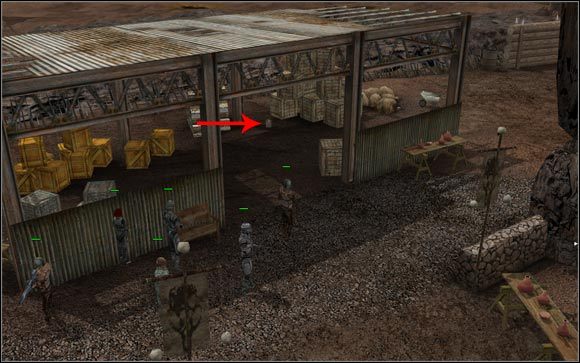 Strzałka wskazuje na kanister z paliwem do koparki. - 21. Ukryta jaskinia | The Fall Last Days of Gaia - The Fall: Last Days of Gaia - poradnik do gry