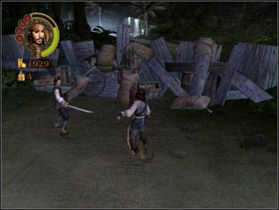 Zacznij od przełączenia się na Willa, który wyeliminuje strzelających z dachu piratów - Freeing Fort Charles | Misje - Pirates of the Caribbean: The Legend of Jack Sparrow - poradnik do gry