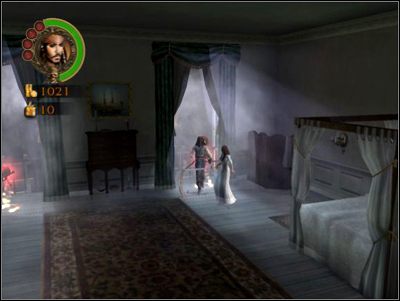 Po odparciu dwóch pierwszych fal napastników przejdź przez nowopowstałą wyrwę w ścianie, by stawić czoła kolejnym piratom - Royal Damsel, Jacks Distress | Misje - Pirates of the Caribbean: The Legend of Jack Sparrow - poradnik do gry