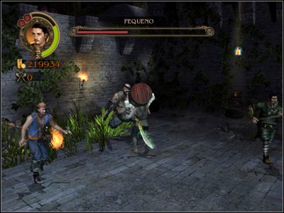 Nie dość, że trafienie takie wyrządza mu całkiem spore szkody, to potrzeba aż trzech, by zdobyć kawałek mapy - Sizing Up the Trouble | Misje - Pirates of the Caribbean: The Legend of Jack Sparrow - poradnik do gry