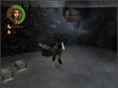 Przebijaj się przez szeregi piratów aż dotrzesz do działa, którym musisz otworzyć sobie drogę w ścianie naprzeciwko - The Damsel and the Dead | Misje - Pirates of the Caribbean: The Legend of Jack Sparrow - poradnik do gry