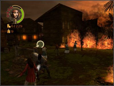 Gdy wrócisz do studni czeka cię kolejna mini-gra w gaszenie pożaru - Sacked Without a Shot | Misje - Pirates of the Caribbean: The Legend of Jack Sparrow - poradnik do gry