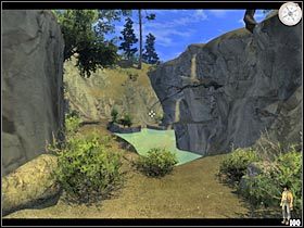 Po dotarciu do niewielkiego wodospadu skieruj się w stronę lewych półek - Część pierwsza (1) | Epizod I | Call of Juarez - Call of Juarez - poradnik do gry