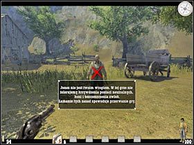 Zgodnie z sugestią gry, ustaw się przy niewielkiej beczce - Część pierwsza (2) | Epizod I | Call of Juarez - Call of Juarez - poradnik do gry