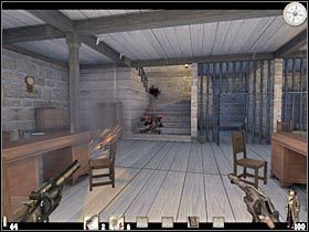 Po rozwaleniu wszystkich bandytów wejdź do środka - Część pierwsza (3) | Epizod III | Call of Juarez - Call of Juarez - poradnik do gry