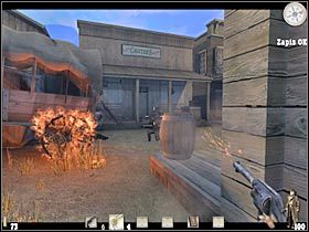 Podejdź do prawej ściany i ponownie spróbuj się wychylić - Część druga (2) | Epizod III | Call of Juarez - Call of Juarez - poradnik do gry