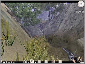 Spróbuj zbliżyć się do lewego głazu i ostrożnie wychylić - Część druga (1) | Epizod VI | Call of Juarez - Call of Juarez - poradnik do gry