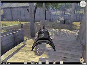 Ze siodłem musisz oczywiście podejść do oglądanego już wcześniej konia - Część druga (1) | Epizod VII | Call of Juarez - Call of Juarez - poradnik do gry