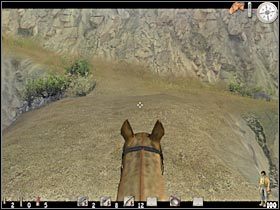 Dotrzesz w końcu do miejsca, w którym będziesz musiał wykonać kolejny skok na koniu (#1) - Część druga (2) | Epizod VII | Call of Juarez - Call of Juarez - poradnik do gry