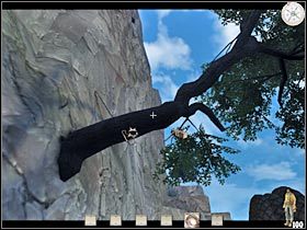 W pewnym miejscu będziesz musiał zeskoczyć na niżej położoną ścieżkę (#1) - Część pierwsza (3) | Epizod IX | Call of Juarez - Call of Juarez - poradnik do gry