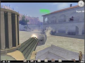 Uważaj również na tych bandytów, którzy pojawią się na dachu atakowanego budynku (#1) - Część pierwsza (1) | Epizod XIV | Call of Juarez - Call of Juarez - poradnik do gry