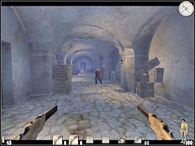 Ostatni przeciwnik wybiegnie natomiast z pomieszczenia, które prowadzi do celi (#1) - FINAŁ (2) | Epizod XV | Call of Juarez - Call of Juarez - poradnik do gry